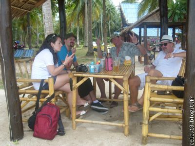 Repas sur la plage