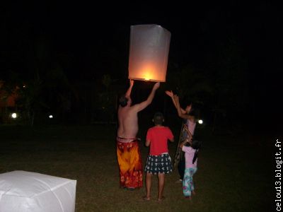 Jean et Tang au laché de ballon