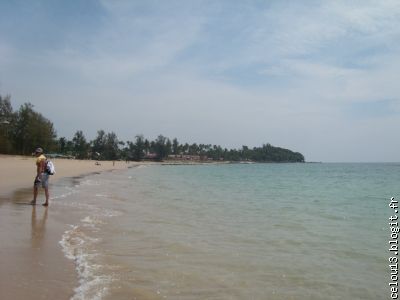 L'autre coté de la plage de Bamboo Beach