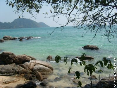 la vue depuis la plage