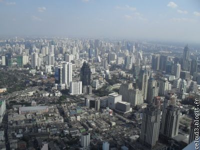 BKK vue depuis le haut de la Tour Baiyoke 2