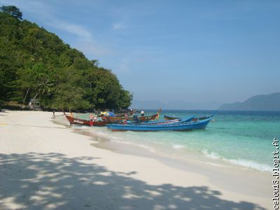 Une des  plages de Coral Island